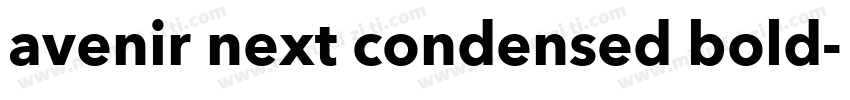 avenir next condensed bold字体转换
